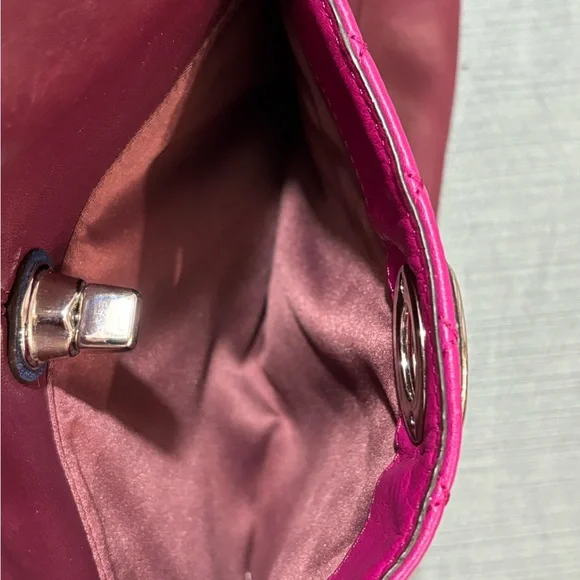 Coach Park Quilted Color Block Carrie tote handbag Pink Navy Burgundy leather - Picture 11 of 16